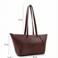 Brown Faux Leather Single Compartment Zipper Hand Shoulder Crossbody Bag