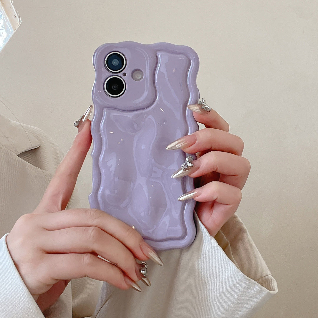 XYM Wave Meteorite Phone Cases in Silver Black Rose Red Green and Purple