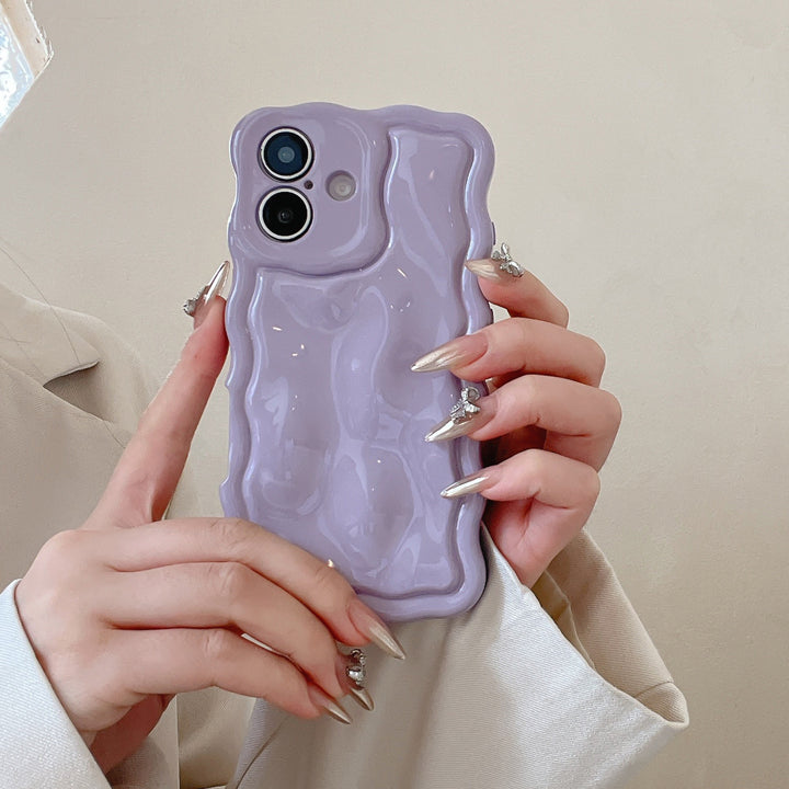 XYM Wave Meteorite Phone Cases in Silver Black Rose Red Green and Purple