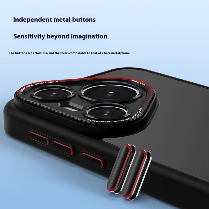 Skin-Friendly Matte All-Inclusive Lens Phone Cases in Multiple Colors