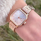Retro Minimal Square Dial Women’s Watch | Elegant Wrist Watch