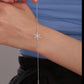 925 Sterling Silver Snowflake Bracelet with White Zircon Stone