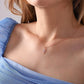 925 Sterling Silver North Star Necklace with Zircon Stones Rose Gold Plated