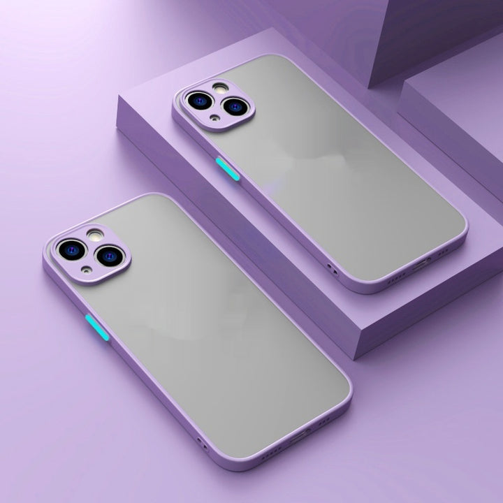 Magnetic Suction Phone Case with Frosted Skin for Apple Devices