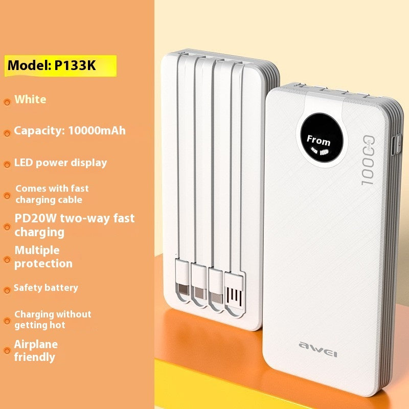 P168K P169K och P133K Power Banks Kompakta Bärbara Laddare