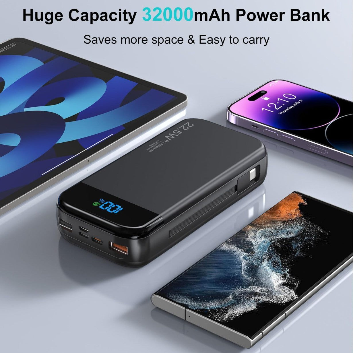 Customizable Power Bank with Multiple Color Options