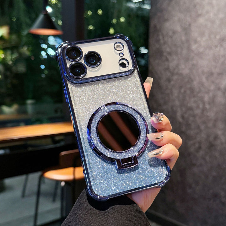 Gradient Flash Mirror Phone Cases in Multiple Colors for Stylish Protection
