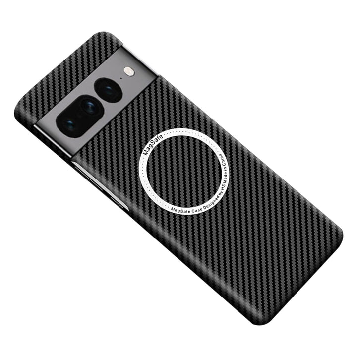 Magnetic Phone Case Wireless Charger PC Carbon Fiber Pattern