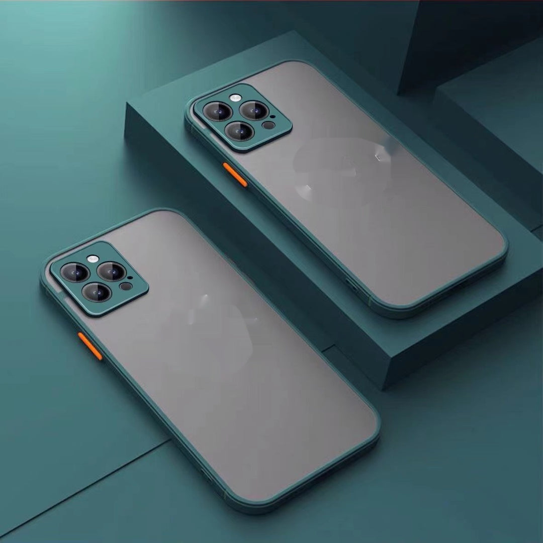 Magnetic Suction Phone Case with Frosted Skin for Apple Devices