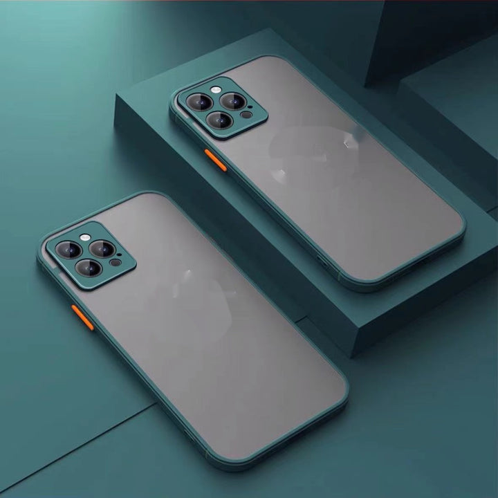Magnetic Suction Phone Case with Frosted Skin for Apple Devices