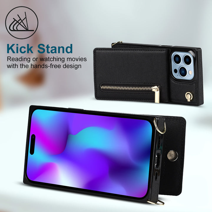 Färgglad lång nyckelkedja för telefonfodral med stötsäker och fallskyddande funktion