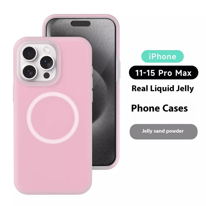 Solid Color Jelly Magnetic Phone Cases in Vibrant Shades