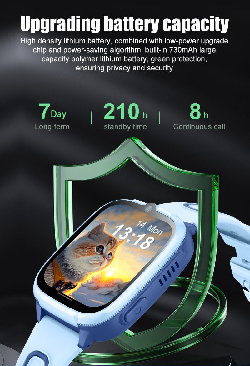 4G Kids Smartwatch D53 GPS Locator Tracker Video Call Smart Watch for Children Waterproof SOS Anti-Lost Watch Parent Control App