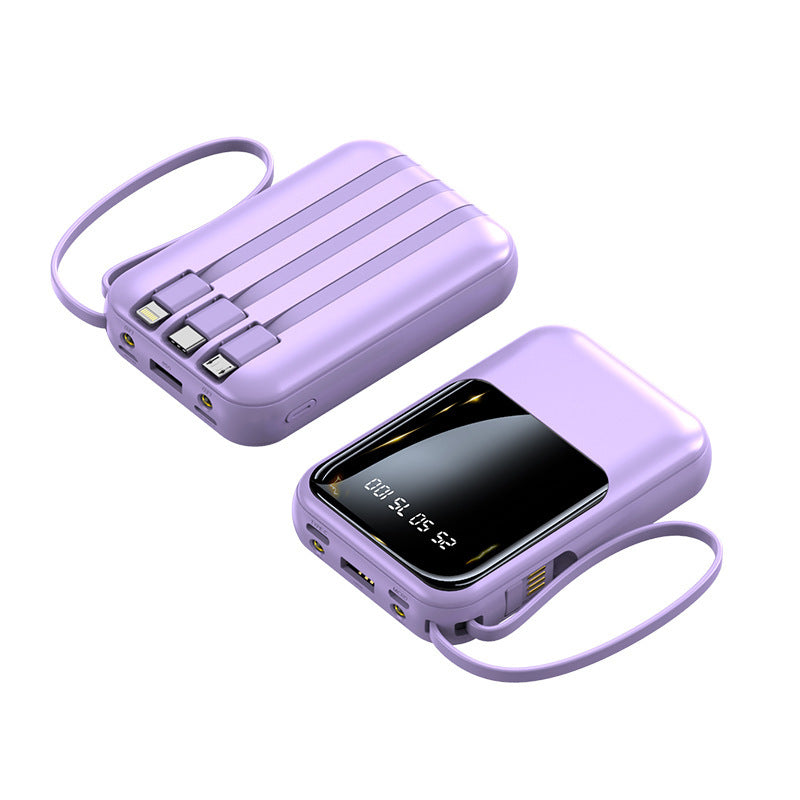 Liten super snabb powerbank med kompakt design i flera färger