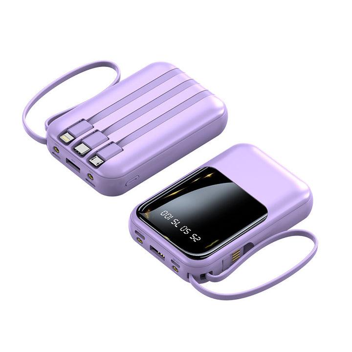 Liten super snabb powerbank med kompakt design i flera färger