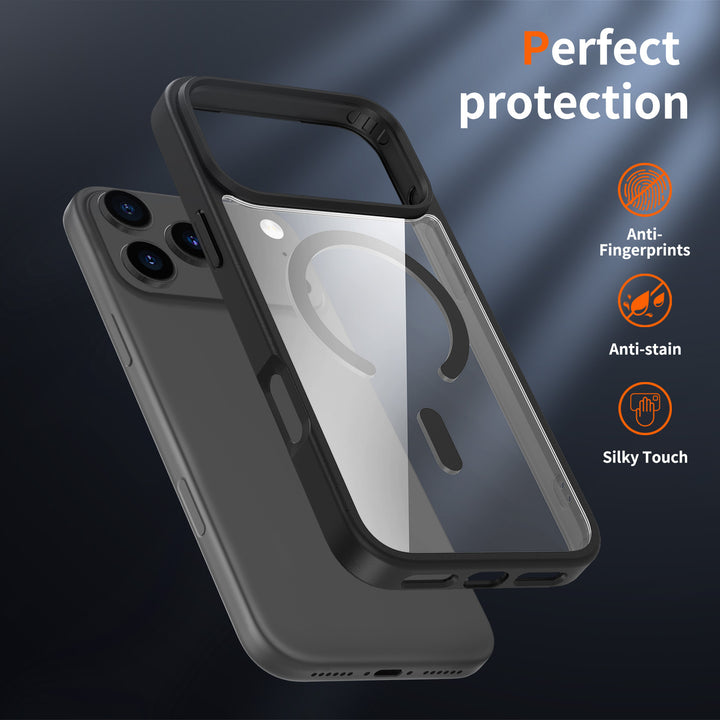 Genomskinligt frostigt silikonfodral för iPhone 17 Pro i flera färger
