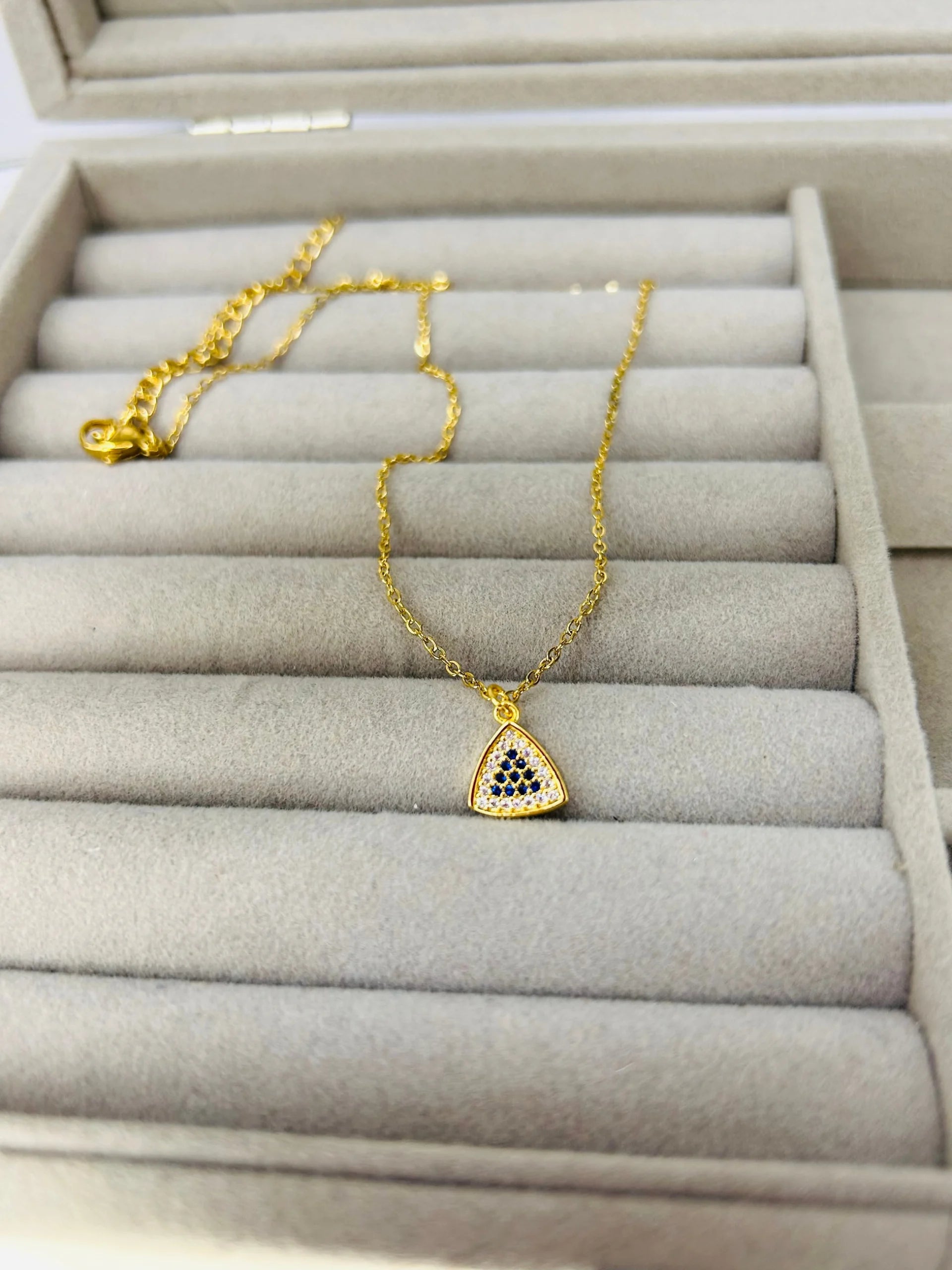 Stainless Steel Triangle Necklace for Women