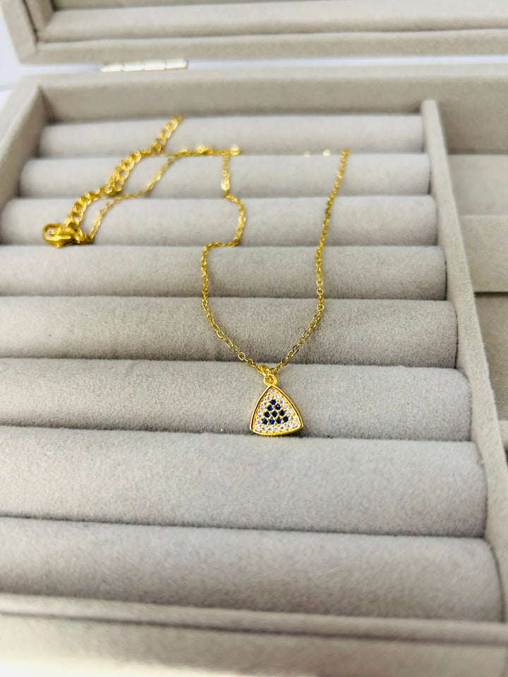 Stainless Steel Triangle Necklace for Women