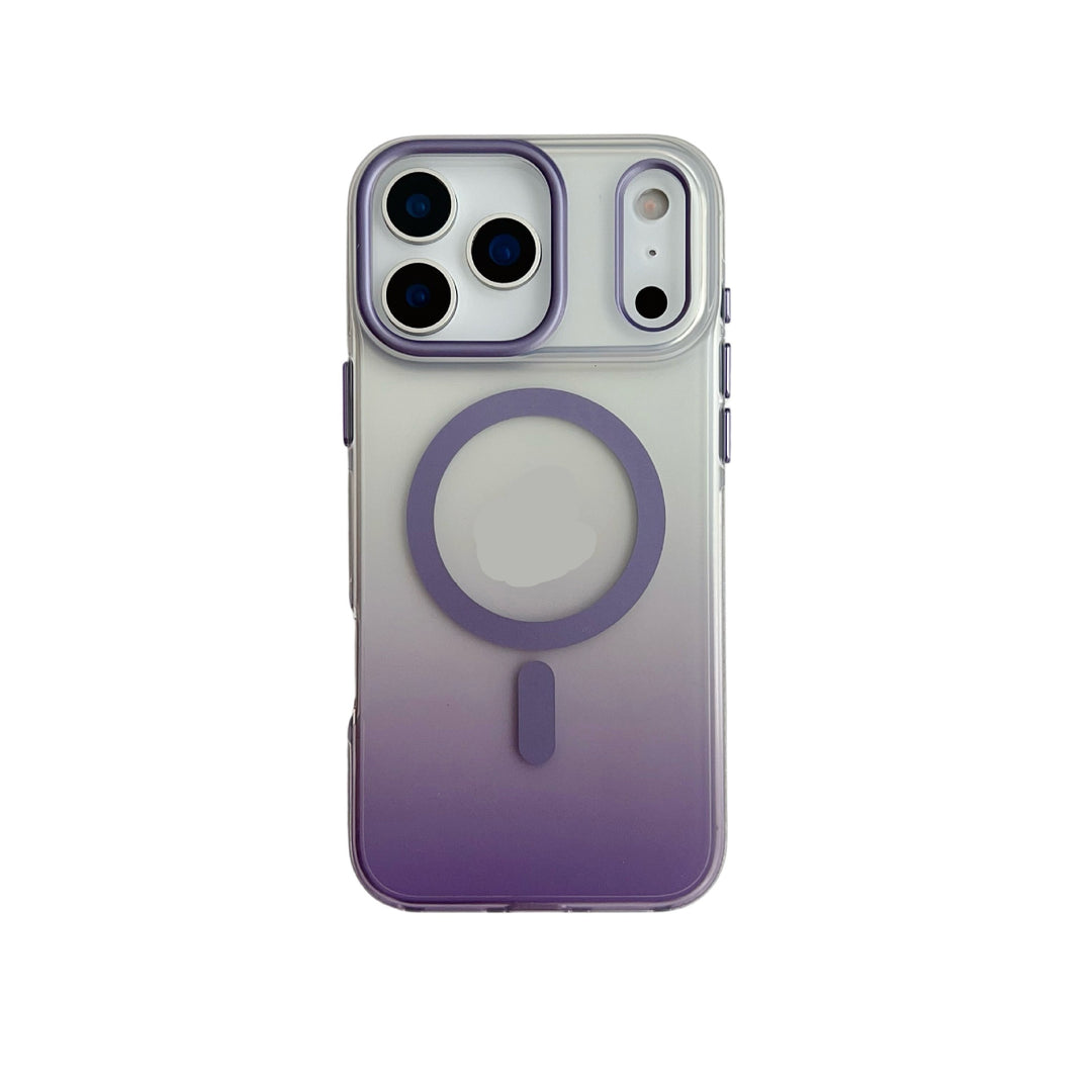 Laser Gradient Magnetic Aurora Applicable 17ProMax Frosted Mobile Phone Protective Case