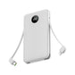Power Bank with Fast Charging and Digital Display in Multiple Colors - White / 10000MAh