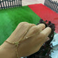 VIP Gold Sequin Star Hand Chain Bracelet
