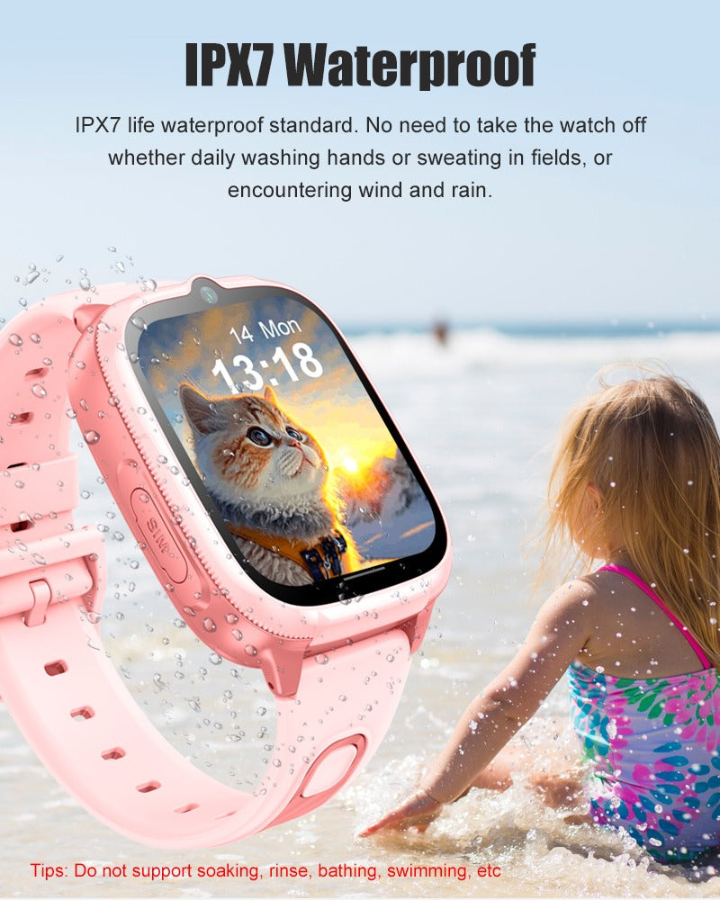 4G Kids Smartwatch D53 GPS Locator Tracker Video Call Smart Watch for Children Waterproof SOS Anti-Lost Watch Parent Control App
