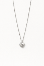 Stainless Steel Silver Heart Necklace for Women