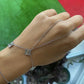 VIP Silver Three Piece Hand Chain Bracelet Set