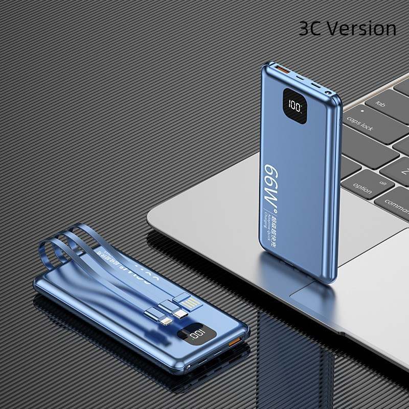 K-X10 liten powerbank med liten skärm Yuanfeng blå och andra färger