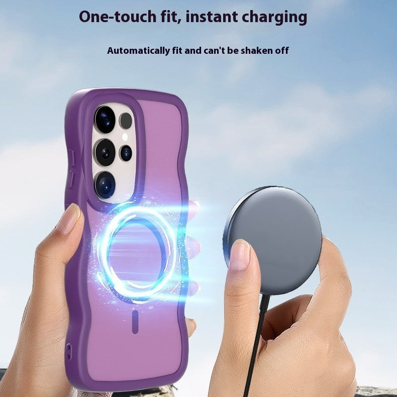 Magnetiskt telefonfodral med värmeavledning för Samsung och andra modeller