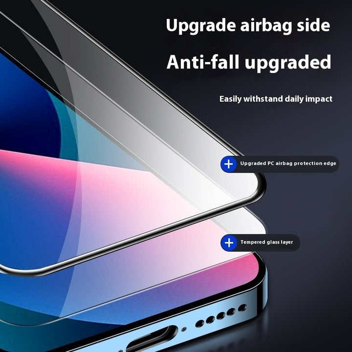 Airbag härdat glas skärmskydd för mobiltelefon fullskärm