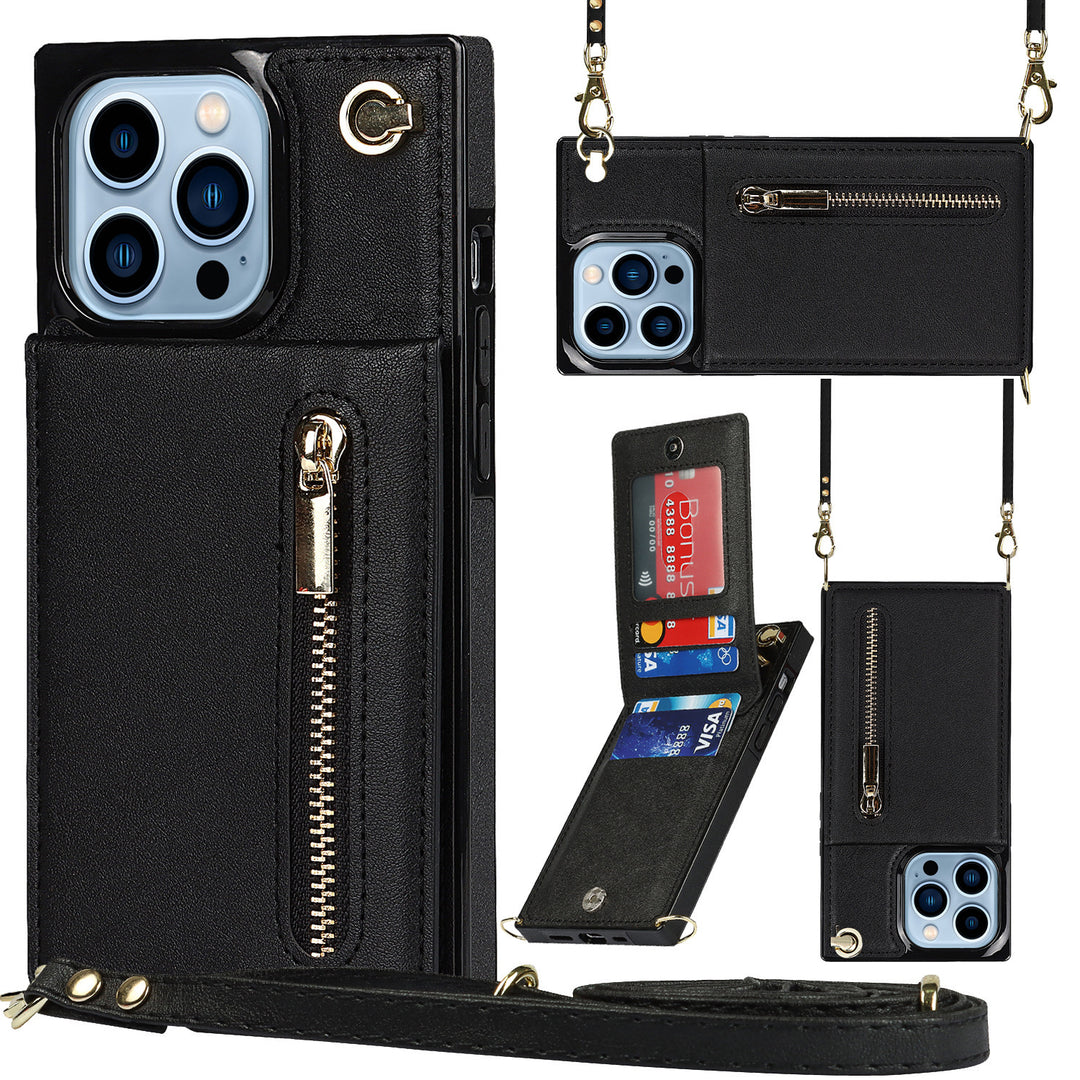 Färgglad lång nyckelkedja för telefonfodral med stötsäker och fallskyddande funktion