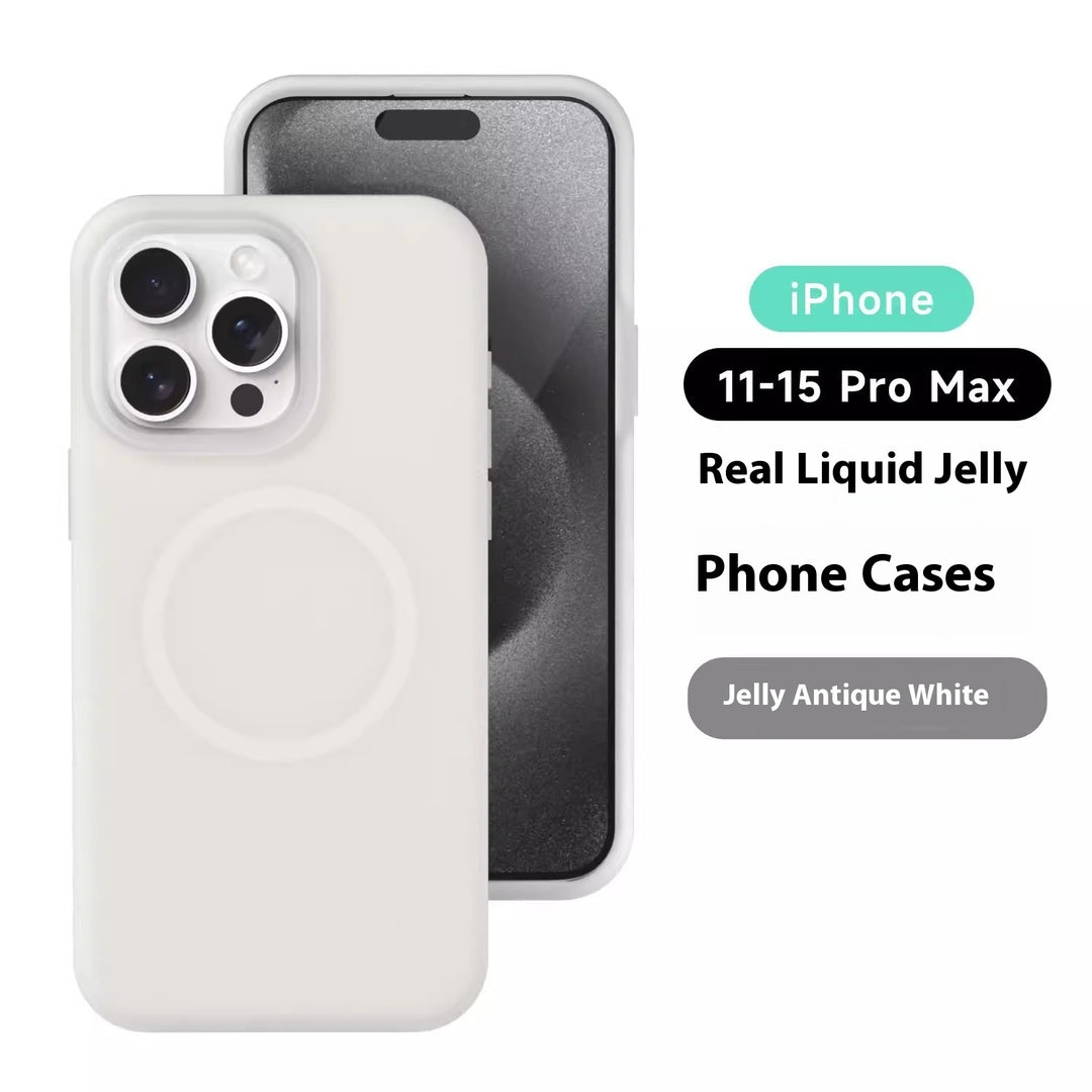 Solid Color Jelly Magnetic Phone Cases in Vibrant Shades