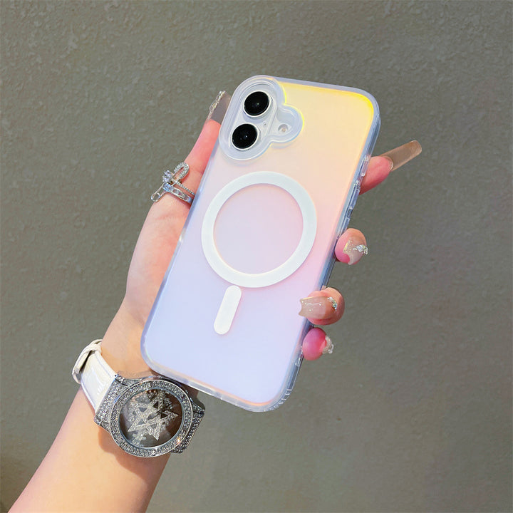 Laser Gradient Frosted Magnetic Phone Case för iPhone 17-serien