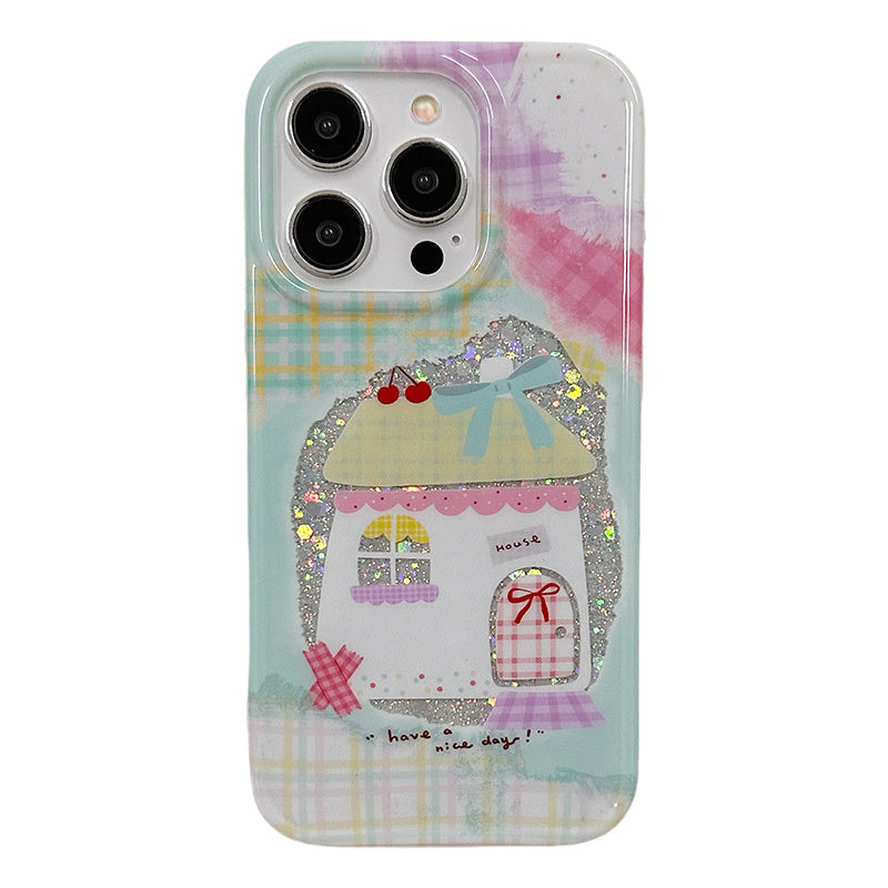 Akryltelefonfodral för iPhone i koreansk stil nisch