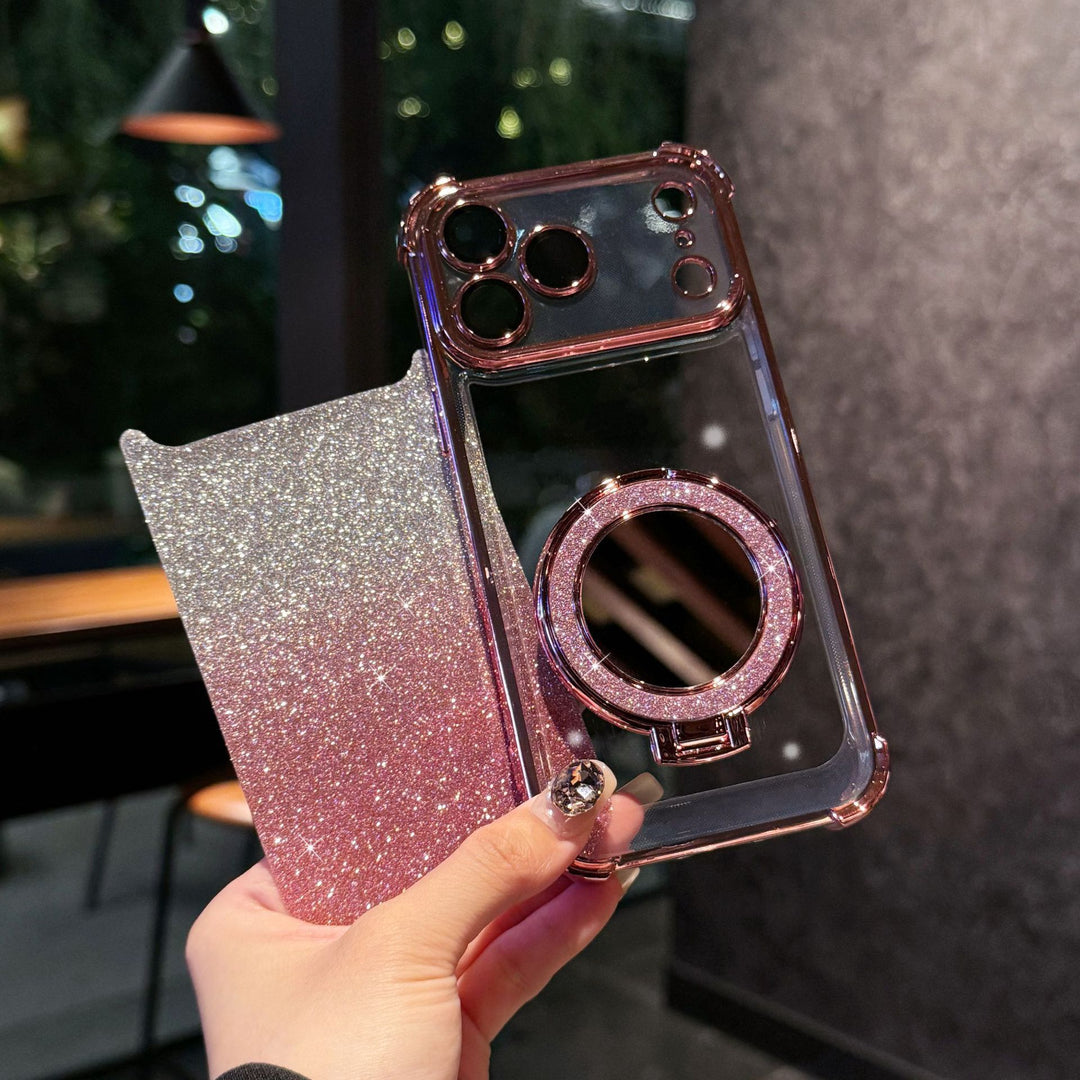 Gradient Flash Mirror Phone Cases in Multiple Colors for Stylish Protection