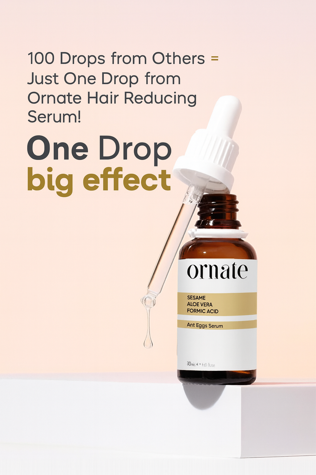 Ant Egg Oil Hair Reduction Serum 30ml – 0.5% Formic Acid & 10% Aloe Vera