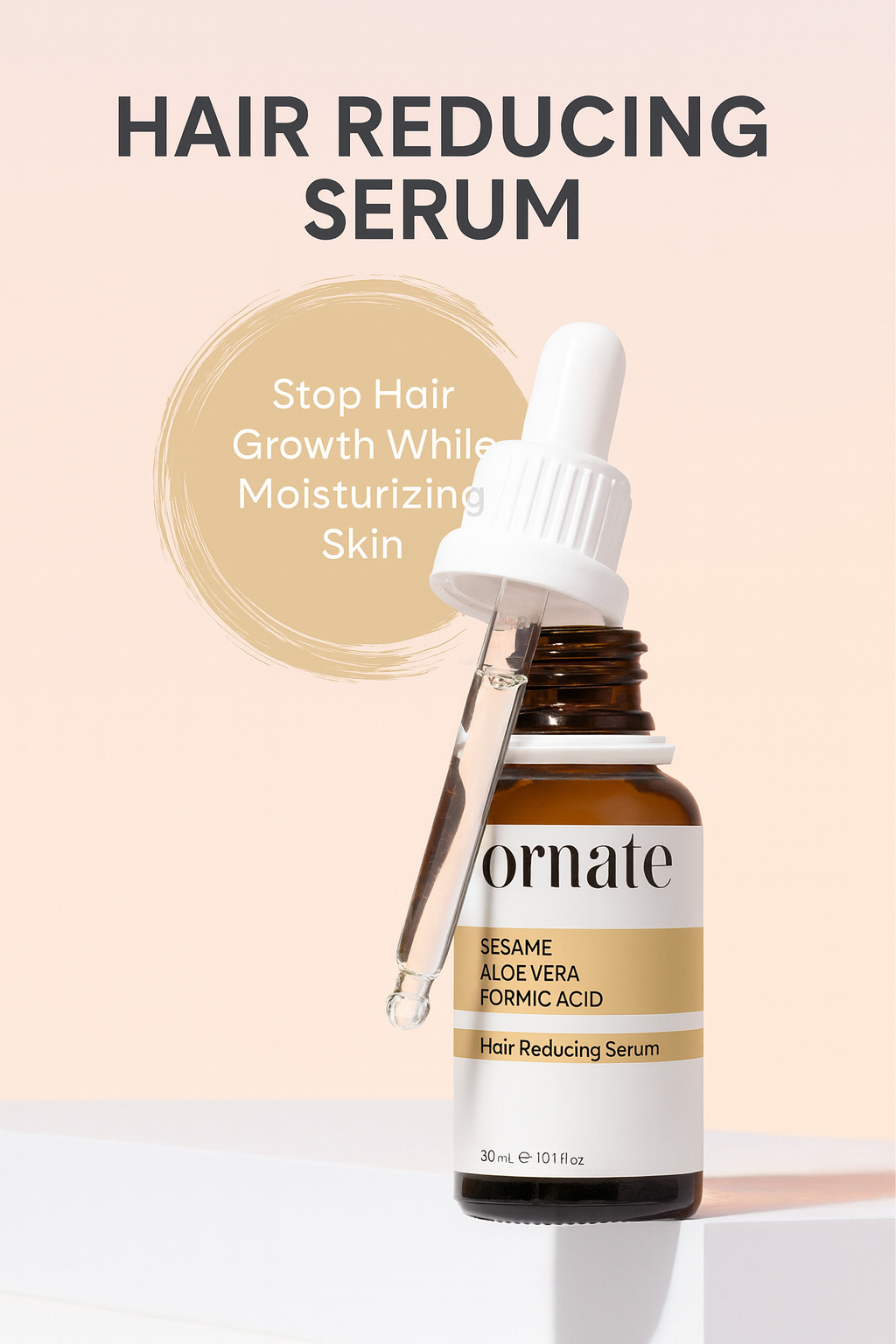 Ant Egg Oil Hair Reduction Serum 30ml – 0.5% Formic Acid & 10% Aloe Vera