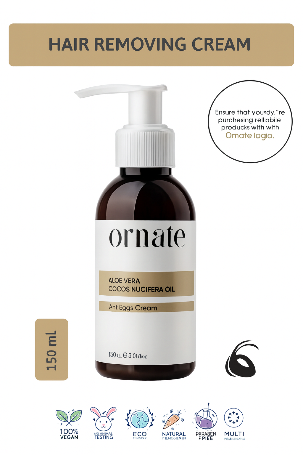 Ant Egg Hair Removal Cream (Unisex) – Effective Depilatory Formula