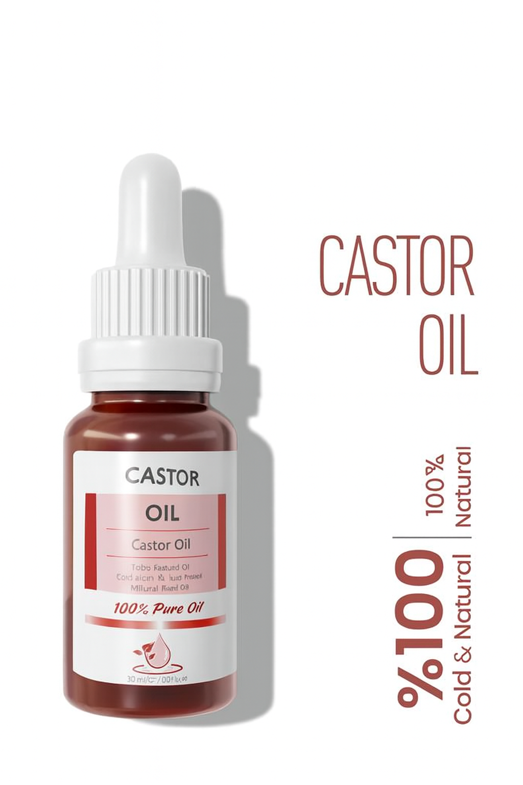 Castor Oil 100 Percent Pure and Natural Cold Pressed 20 Ml