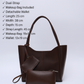 Brown SHK108 faux leather women hand and shoulder bag with wallet and makeup bag