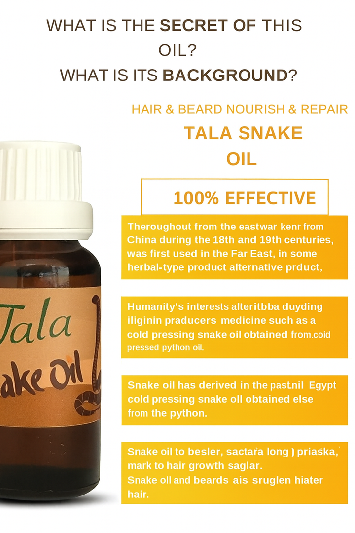 Snake Oil Hair Loss Prevention Nourishing and Repairing Hair Care Oil 20 Ml