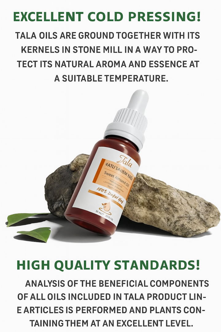 Sweet Almond Oil 100 Percent Pure and Natural Cold Pressed 20 Ml