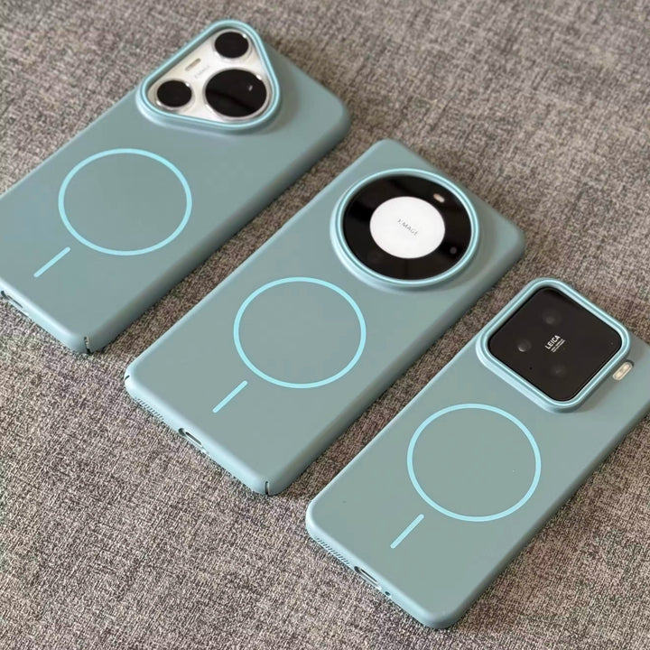 Mjuka PC-hårda telefonfodral med magnetisk sug i flera färger
