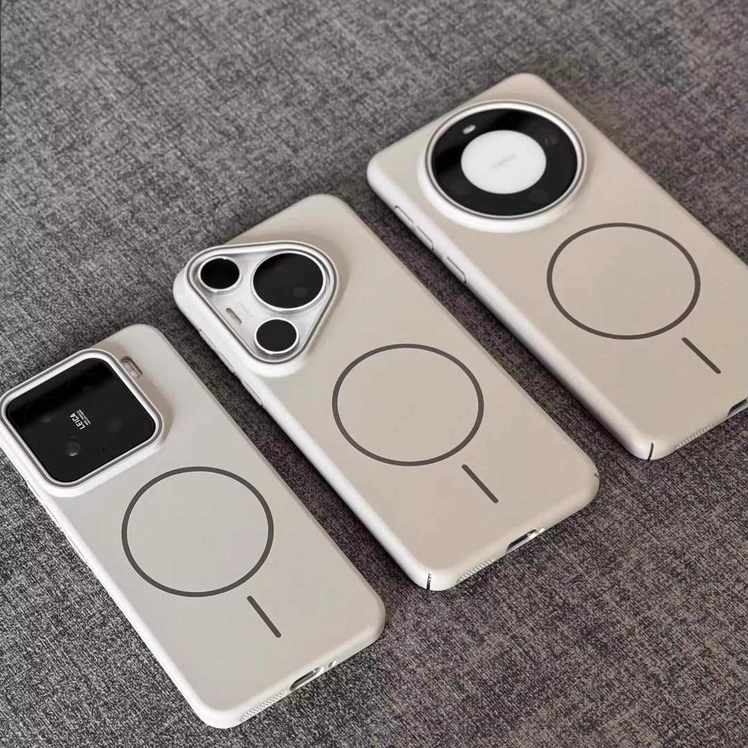 Mjuka PC-hårda telefonfodral med magnetisk sug i flera färger