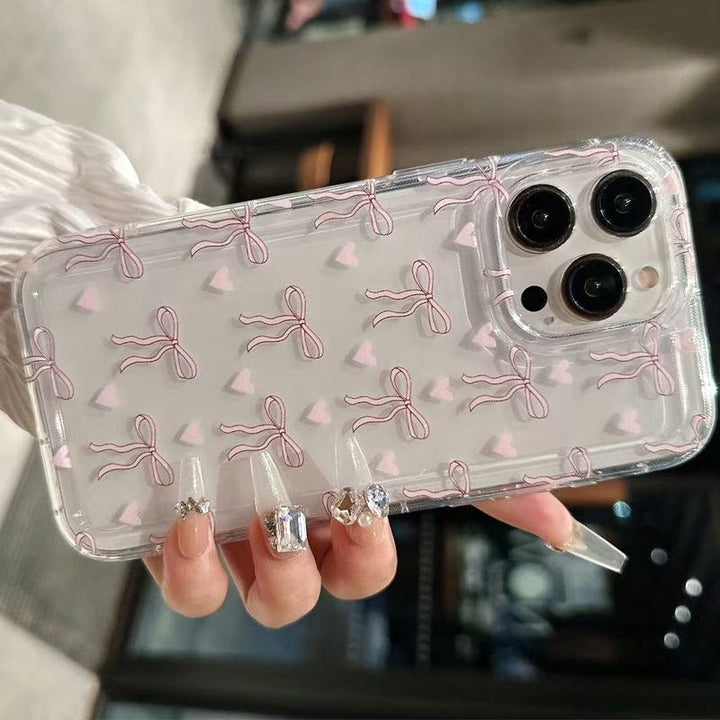 Drop Resistant Girl Bow Phone Case for iPhone Models