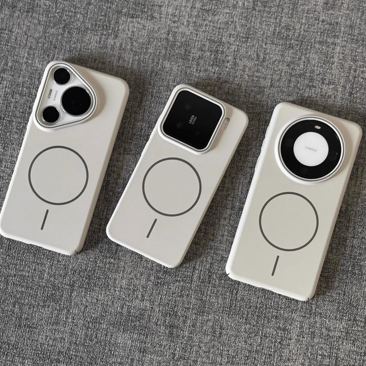 Mjuka PC-hårda telefonfodral med magnetisk sug i flera färger