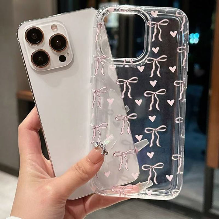 Drop Resistant Girl Bow Phone Case for iPhone Models
