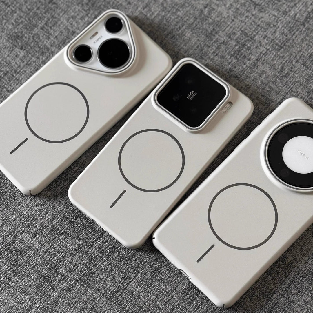 Mjuka PC-hårda telefonfodral med magnetisk sug i flera färger