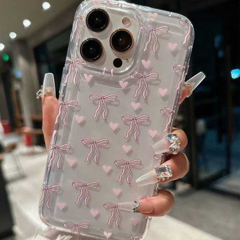 Drop Resistant Girl Bow Phone Case for iPhone Models